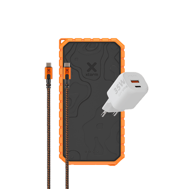 Rugged Power Bank 20.000 mAh+ Rugged USB-C PD 100W Cable + 35W Fastcharger Bundle - Xtorm EU